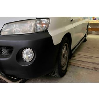 Sānu caurules BB002 Black (2 gab., nerūsējošais tērauds) Hyundai H200, H1, Starex 1998–2007 foto 3