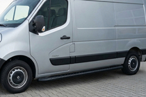Opel Movano 2010–2021 Sānu pakāpieni Bosphorus Black (2 gab., alumīnijs) Vidējā riteņu bāze foto 1