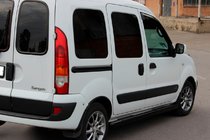 Renault Kangoo 1998–2008 Sānu caurules Black (2 gab., nerūsējošais tērauds) foto 3
