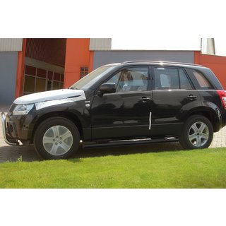 Sānu caurules Black (2 gab., nerūsējošais tērauds) Suzuki Grand Vitara 2005–2017 foto 1