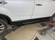 Kia Sorento II XM 2009–2014 Sānu caurules Black (2 gab., nerūsējošais tērauds) foto 1