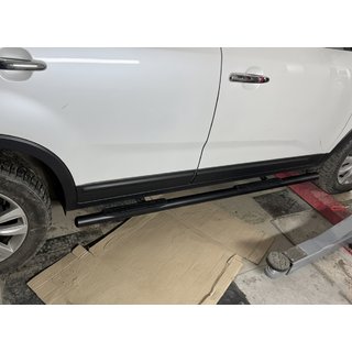 Sānu caurules Black (2 gab., nerūsējošais tērauds) Kia Sorento II XM 2009–2014 foto 1