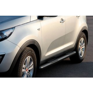 Sānu caurules Black (2 gab., nerūsējošais tērauds) Kia Sportage 2010–2015 foto 3