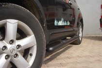 Nissan Qashqai 2007–2010 Sānu caurules Black (2 gab., nerūsējošais tērauds) foto 6