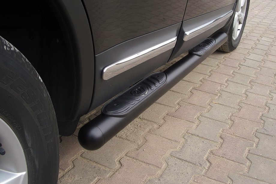 Nissan Qashqai 2010–2014 Sānu caurules Black (2 gab., nerūsējošais tērauds) Image