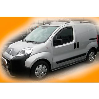 Sānu caurules Black (2 gab., nerūsējošais tērauds) Peugeot Bipper 2008–2017 foto 1