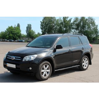Sānu caurules standarta bāzei Black (2 gab., nerūsējošais tērauds) Toyota Rav 4 2006–2013 foto 3