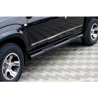 Sānu caurules standarta bāzei Black (2 gab., nerūsējošais tērauds) Toyota Rav 4 2006–2013 foto 1