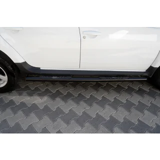 Sānu trubas ar ieliktņiem Black (2 gab., nerūsējošais tērauds) foto 1