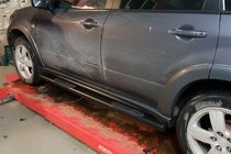 Mitsubishi Outlander 2001–2006 Sānu caurules Black (2 gab., nerūsējošais tērauds) foto 3
