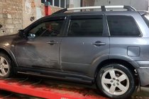 Mitsubishi Outlander 2001–2006 Sānu caurules Black (2 gab., nerūsējošais tērauds) foto 1