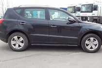 Geely Emgrand X7 2011– Sānu caurules Black (2 gab., nerūsējošais tērauds) foto 2