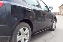 Geely Emgrand X7 2011– Sānu caurules Black (2 gab., nerūsējošais tērauds) foto 3