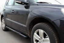 Geely Emgrand X7 2011– Sānu caurules Black (2 gab., nerūsējošais tērauds) foto 1