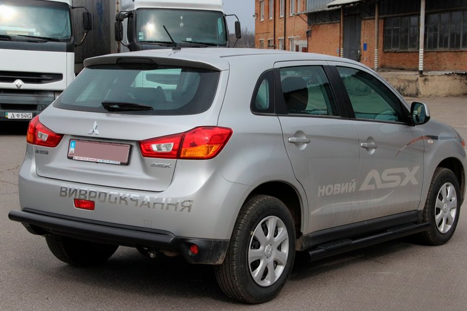 Mitsubishi ASX 2010–2023 Sānu caurules BB002 Black (2 gab., nerūsējošais tērauds) Foto 3