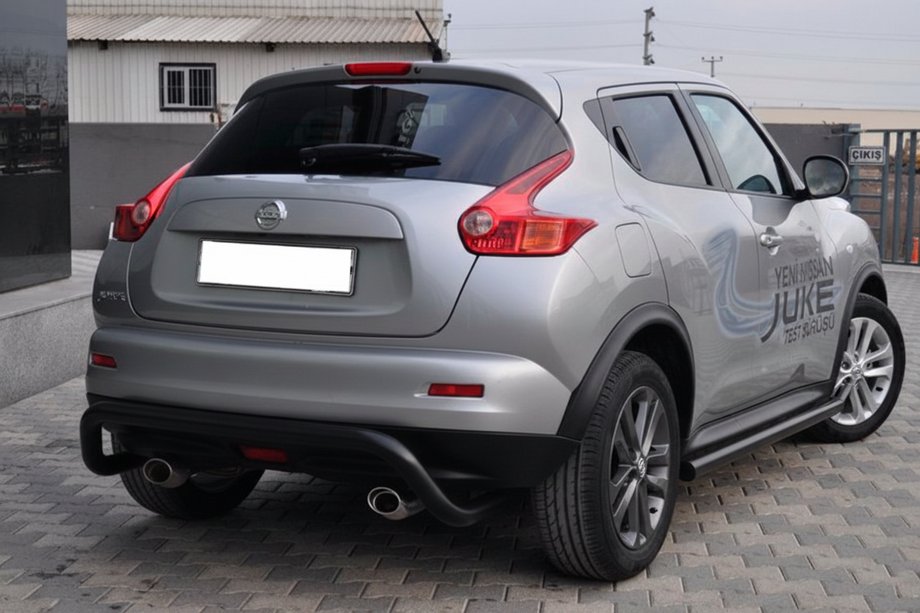 Nissan Juke 2010–2019 Sānu caurules Ø60 Black (2 gab., nerūsējošais tērauds) Foto 3