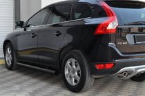 Volvo XC60 2009–2017 Sānu caurules BB004 Black (2 gab., nerūsējošais tērauds) foto 2