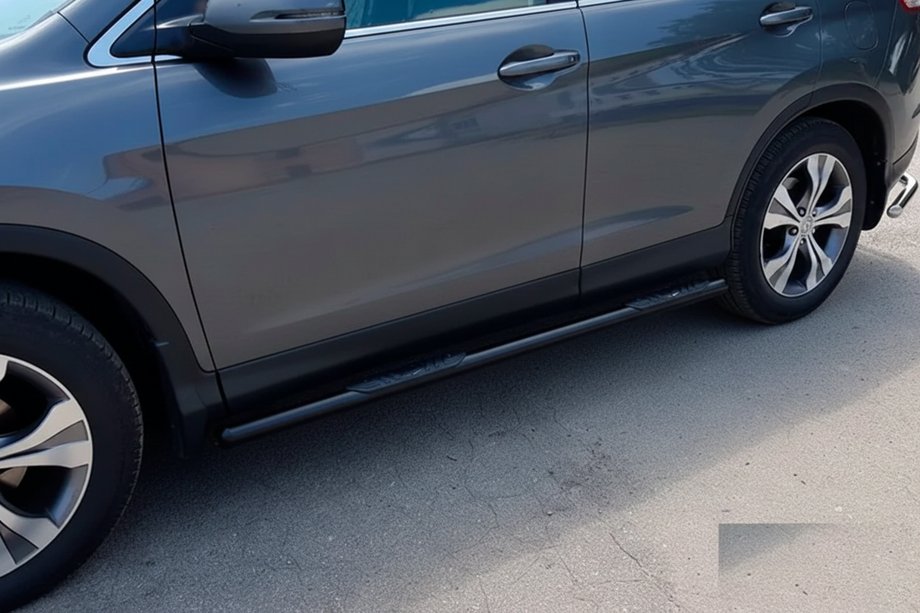 Honda CRV 2012–2016 Sānu caurules BB002 Black (2 gab., nerūsējošais tērauds) Image