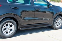 Kia Sportage 2015–2021 Sānu caurules BB001 Black (2 gab., nerūsējošais tērauds) foto 1