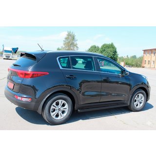 Sānu caurules BB001 Black (2 gab., nerūsējošais tērauds) Kia Sportage 2015–2021 foto 3