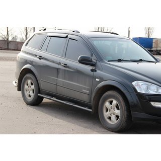Sānu caurules BB002 Black (2 gab., nerūsējošais tērauds) SsangYong Kyron 2005–2014 foto 2