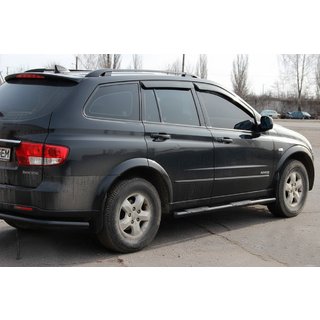 Sānu caurules BB002 Black (2 gab., nerūsējošais tērauds) SsangYong Kyron 2005–2014 foto 3