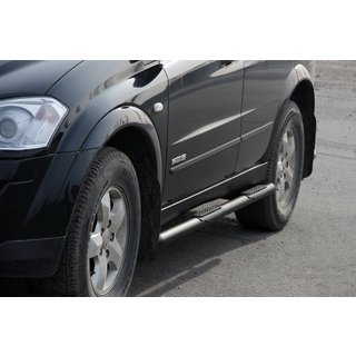 Sānu caurules BB002 Black (2 gab., nerūsējošais tērauds) SsangYong Kyron 2005–2014 foto 1