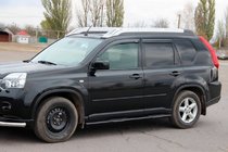 Nissan X-trail T31 2007–2014 Sānu caurules BB002 Black (2 gab., nerūsējošais tērauds) foto 3