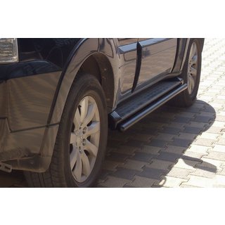 Sānu caurules OEM stiprinājumiem Black (2 gab., nerūsējošais tērauds) Mitsubishi Pajero Wagon III 1999–2006 foto 1