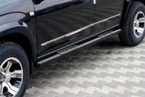 Kia Carens 1999–2012 Sānu caurules Black (nerūsējošais tērauds) foto 1