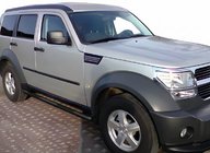 Dodge Nitro 2006–2011 Sānu caurules Black (2 gab., nerūsējošais tērauds) foto 2