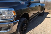 Dodge RAM (DR/DH/D1/DC/DM) 2002–2009 Sānu caurules standarta Black (2 gab., nerūsējošais tērauds) foto 3