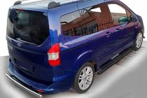 Ford Courier 2014–2023 Sānu caurules Black (2 gab., nerūsējošais tērauds) foto 1