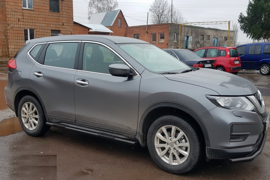 Nissan X-trail T32/Rogue 2014–2021 Sānu caurules Black (2 gab., nerūsējošais tērauds) Foto 5