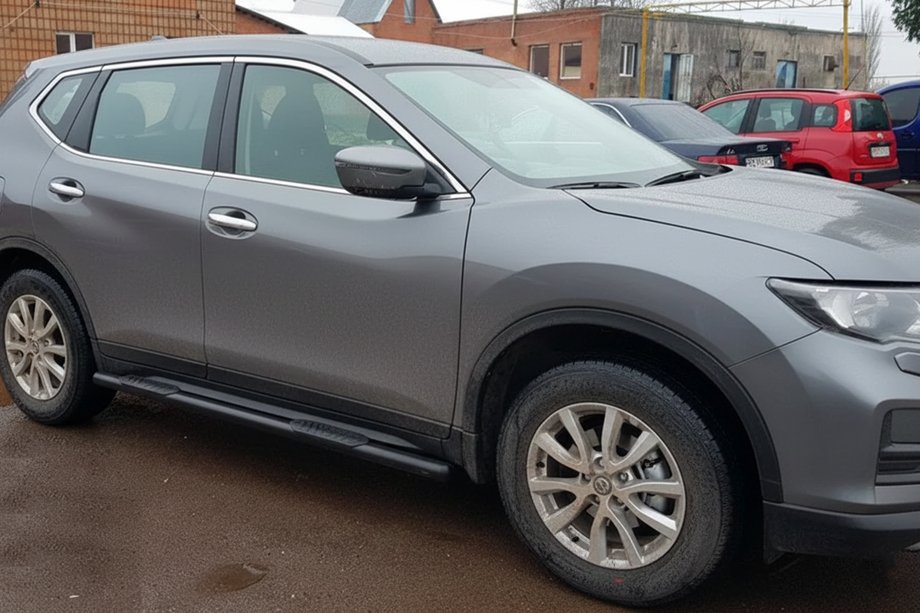 Nissan X-trail T32/Rogue 2014–2021 Sānu caurules Black (2 gab., nerūsējošais tērauds) Foto 4