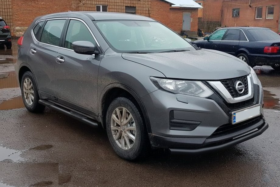 Nissan X-trail T32/Rogue 2014–2021 Sānu caurules Black (2 gab., nerūsējošais tērauds) Foto 2