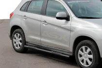 Mitsubishi Eclipse Cross 2017– Sānu caurules BB002 Black (2 gab., nerūsējošais tērauds) foto 2