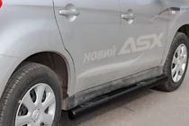Mitsubishi Eclipse Cross 2017– Sānu caurules BB002 Black (2 gab., nerūsējošais tērauds) foto 1