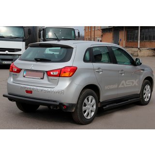 Sānu caurules BB002 Black (2 gab., nerūsējošais tērauds) foto 3