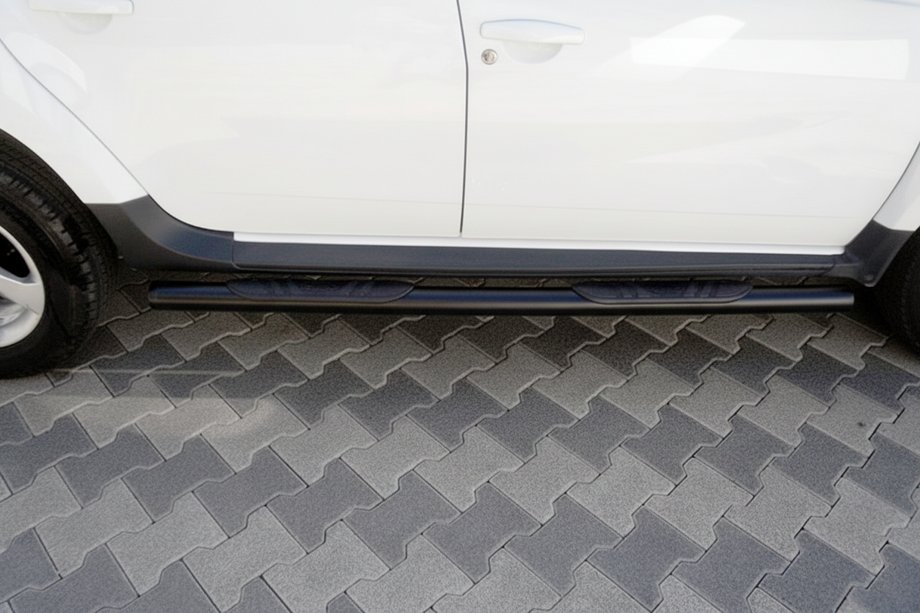 Renault Duster 2018–2024 Sānu caurules BB002 Black (2 gab., nerūsējošais tērauds) Image