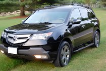 Acura MDX 2007–2013 Sānu caurules Black (2 gab., nerūsējošais tērauds) foto 1