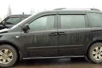 Kia Carnival 2002–2013 Sānu caurules Black (2 gab., nerūsējošais tērauds) foto 1
