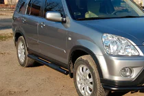 Honda CRV 2001–2006 Sānu caurules Black (2 gab., nerūsējošais tērauds) foto 1
