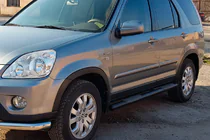 Honda CRV 2001–2006 Sānu caurules Black (2 gab., nerūsējošais tērauds) foto 2