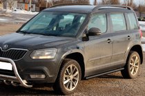 Skoda Yeti 2009–2017 Sānu caurules Black (2 gab., nerūsējošais tērauds) foto 2