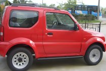 Suzuki Jimny 1998–2018 Sānu caurules Black (2 gab., nerūsējošais tērauds) foto 1