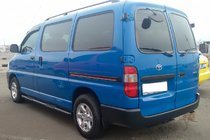 Toyota HiAce Sānu caurules Black (2 gab., nerūsējošais tērauds) foto 1