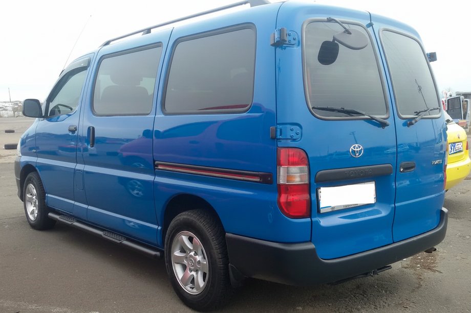 Toyota HiAce Sānu caurules Black (2 gab., nerūsējošais tērauds) Image