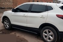 Nissan Qashqai 2014–2021 Sānu caurules Black (2017-2021, 2 gab., nerūsējošais tērauds) foto 4