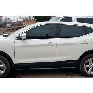 Sānu caurules Black (2017-2021, 2 gab., nerūsējošais tērauds) Nissan Qashqai 2014–2021 foto 3